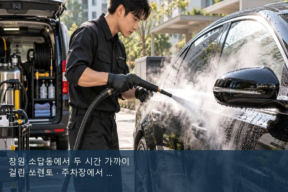 창원 소답동에서 두 시간 가까이 걸린 쏘렌토 · 주차장에서 부른 날