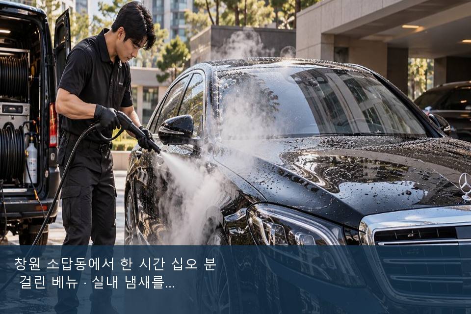 창원 소답동에서 한 시간 십오 분 걸린 베뉴 · 실내 냄새를 연 기록