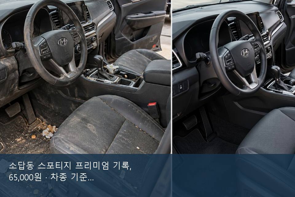소답동 스포티지 프리미엄 기록, 65,000원 · 차종 기준 금액