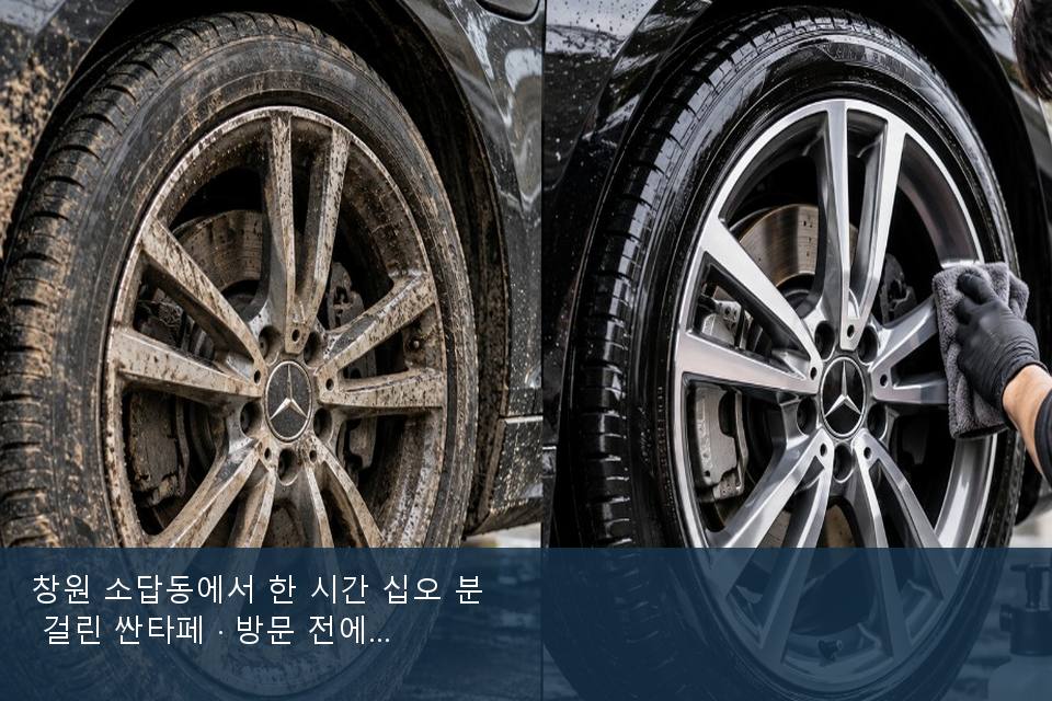 창원 소답동에서 한 시간 십오 분 걸린 싼타페 · 방문 전에 확인한 것